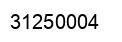 Number 31250004 black image