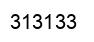 Number 313133 black image
