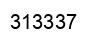 Number 313337 black image