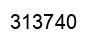Number 313740 black image