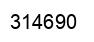 Number 314690 black image