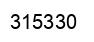 Number 315330 black image