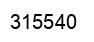 Number 315540 black image
