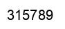 Number 315789 black image