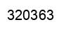 Number 320363 black image