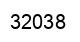 Number 32038 black image