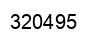 Number 320495 black image