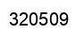 Number 320509 black image
