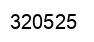 Number 320525 black image