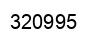 Number 320995 black image