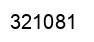 Number 321081 black image