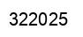 Number 322025 black image