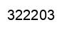 Number 322203 black image