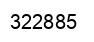 Number 322885 black image