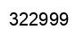 Number 322999 black image
