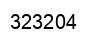 Number 323204 black image