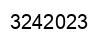Number 3242023 black image