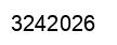 Number 3242026 black image