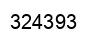 Number 324393 black image