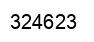 Number 324623 black image