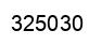 Number 325030 black image