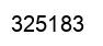 Number 325183 black image