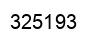 Number 325193 black image