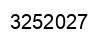 Number 3252027 black image