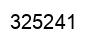 Number 325241 black image