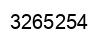 Number 3265254 black image