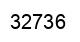 Number 32736 black image