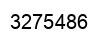 Number 3275486 black image