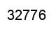 Número 32776 imagen negro