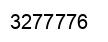 Number 3277776 black image