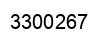 Number 3300267 black image