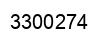 Number 3300274 black image