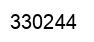 Number 330244 black image