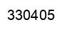 Number 330405 black image