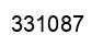 Number 331087 black image