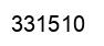 Number 331510 black image