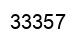 Number 33357 black image