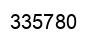 Number 335780 black image