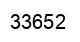 Número 33652 imagen negro