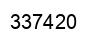 Number 337420 black image