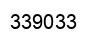 Number 339033 black image
