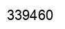 Number 339460 black image
