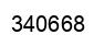 Number 340668 black image