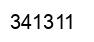 Number 341311 black image