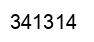 Number 341314 black image