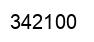 Number 342100 black image